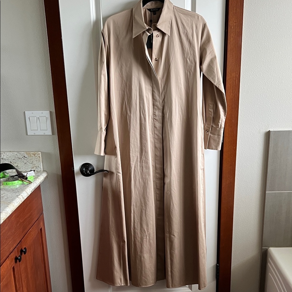 Massimo Dutti Beige Long dress - Picture 4 of 17